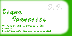 diana ivancsits business card